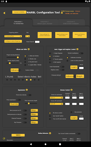 Android application WARBL screenshort