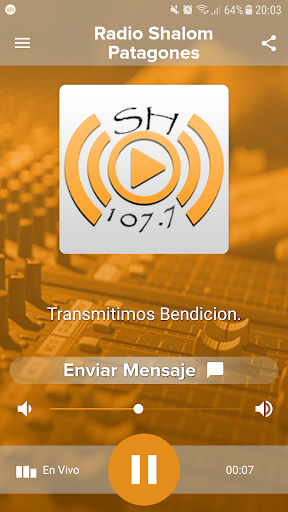 Android application Radio Shalom screenshort