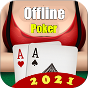 Poker Offline Free 2021 - Texas Holdem With Girl  Icon