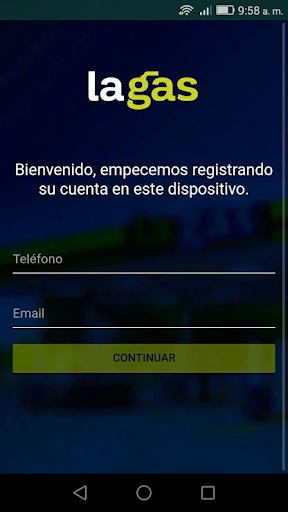 Android application Facturación electrónica La GAS screenshort