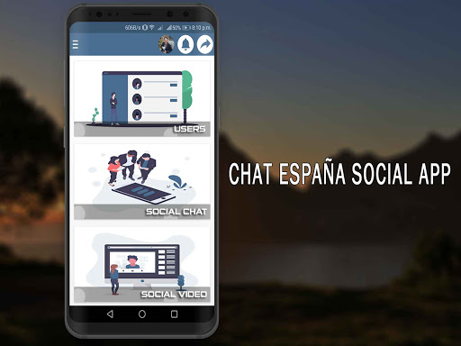 Chat España Social App Screen 2