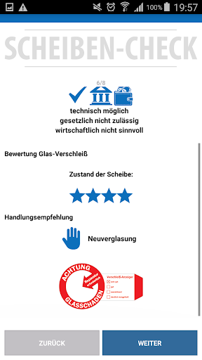 Scheibencheck Screen 2