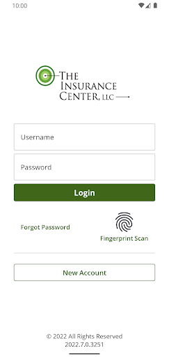 Android application Insurance Center Online screenshort