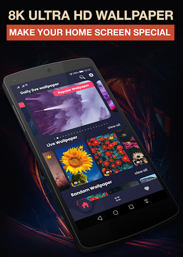 Android application 4k hd live wallpaper screenshort
