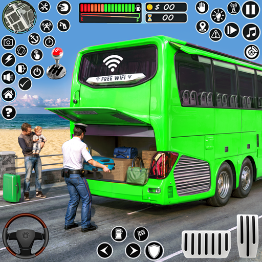 Coach Tourist Bus City Driving 0.12 Icon