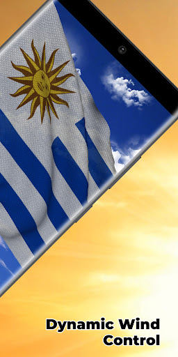 Uruguay Flag Live Wallpaper Screen 2