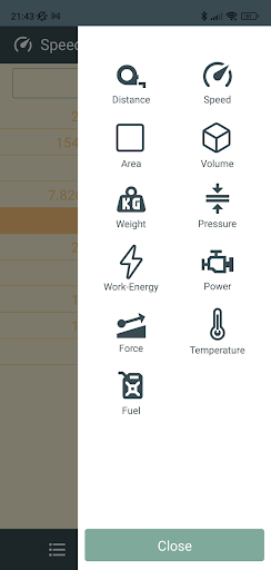 Multi Units Converter Screen 2