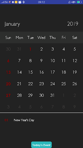 The Netherlands Calendar Screen 2
