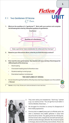 Android application Class 10 English book screenshort