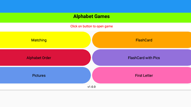 #1. Alphabet Games (Android) By: GamesByPapa