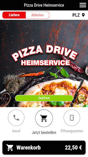 Android application Pizza Drive Heimservice screenshort