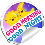 Cover Image of Download Good Morning & Night Stickers  APK