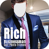 Rich Businessman Suit Photo Frames icon