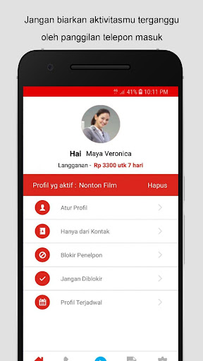 Android application Call Manager screenshort