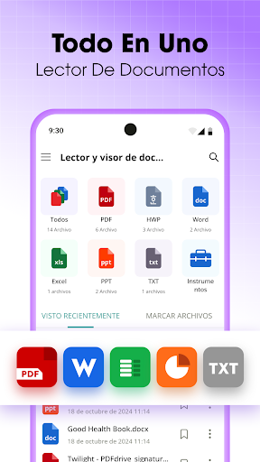Vista previa de la aplicación