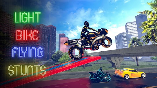 Light Bike Flying Stunts 3