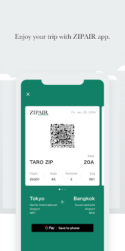 ZIPAIR Screen 2