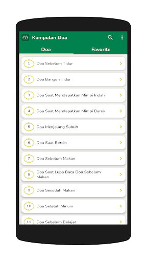Android application Kumpulan Doa Harian screenshort