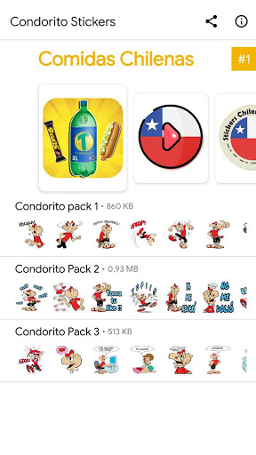 Android application Condorito Stickers - Wasticker screenshort
