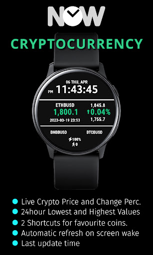 NOW1: Crypto BNNC Watch Face Screen 3