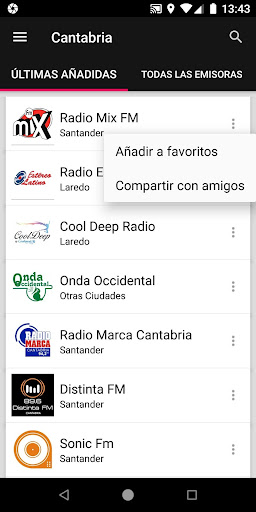 Radios de Cantabria - España
