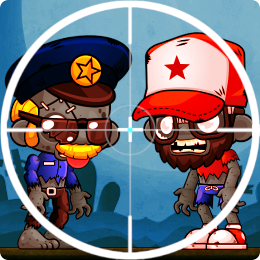 Shoot hungry zombie logo