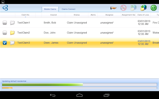 Symbility Mobile Claims (FR) Screen 2
