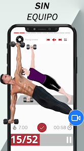 Captura 3 Ejercicios Mancuernas en Casa android