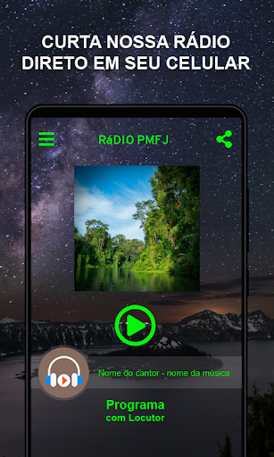 Android application Rádio PMFJ screenshort
