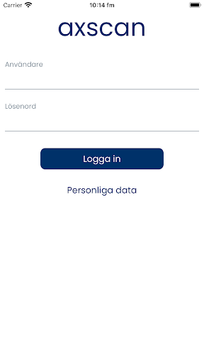 Android application axscan - for venue partners screenshort