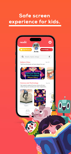 Android application Readki - Stories for Kids screenshort