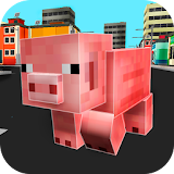 Cube Pig Simulator 3D icon