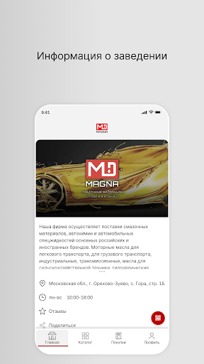 Android application Смазочные материалы Magna screenshort