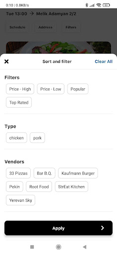 My Snacks Screen 2