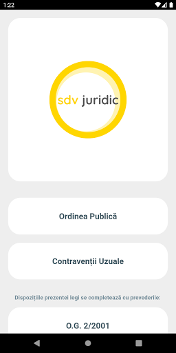 Android application Amenzi Ordine Publica - Legea screenshort