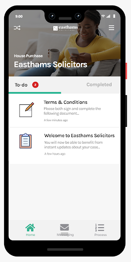 Android application Easthams Solicitors screenshort