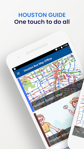 Android application Houston Bus Map Offline screenshort