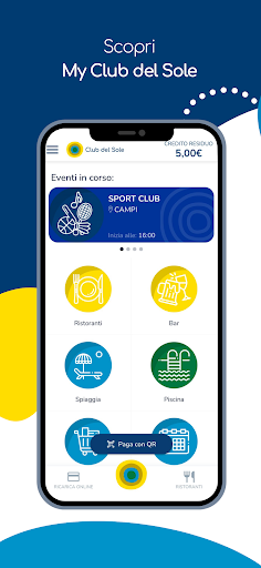 Android application My Club del Sole screenshort