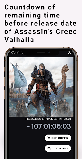 AC Valhalla Countdown Screenshot 2 - AppWisp.com
