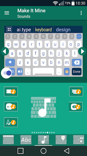 Android application ai.type Cartoon Sound Pack screenshort