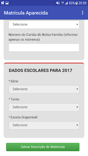 Matrícula Aparecida Screen 2