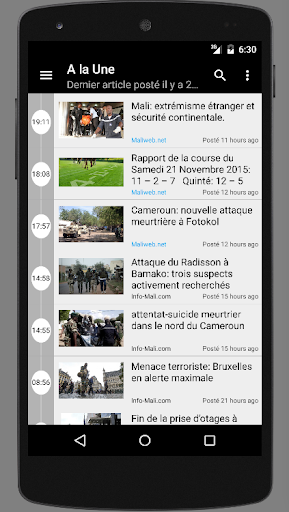 Android application Actu Mali: Infos Complètes screenshort