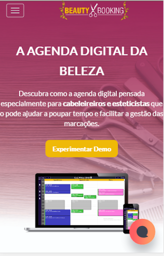 Android application BeautyBooking screenshort