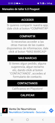 Android application Manuales de taller 6.0 Peugeot screenshort