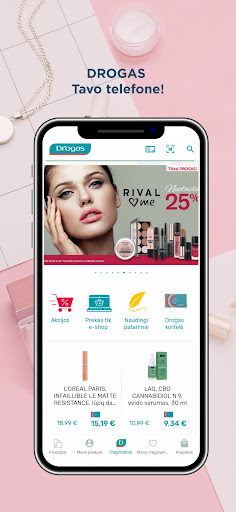 Android application Drogas Lietuva screenshort