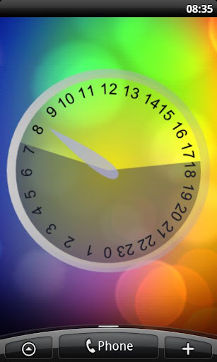 Android application Daylight Clock screenshort
