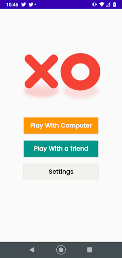 Android application Tic Tac Toe screenshort
