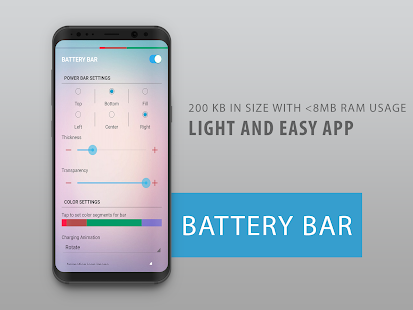 Barra de batería: barras de energía en S Captura de pantalla