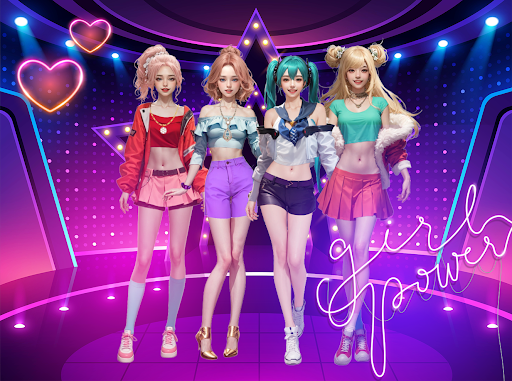 Girl group dress up Screen 2