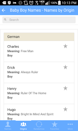 Baby Boy Names Screen 3
